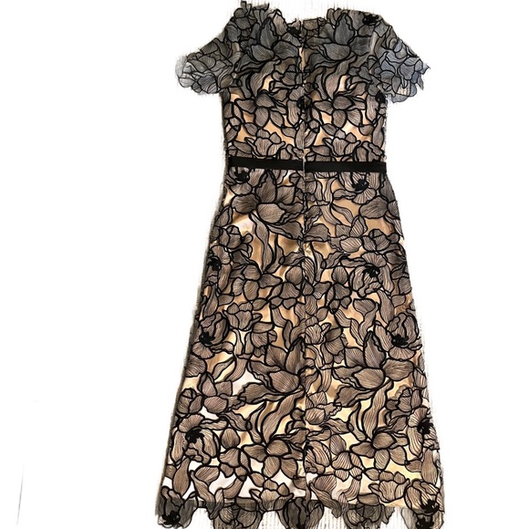 NWT JS Collections Soutache Lace midi dress sz 8 - Picture 4 of 11